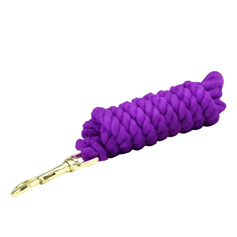 KM Elite Superfine Cotton Lead Rope - Purple-1