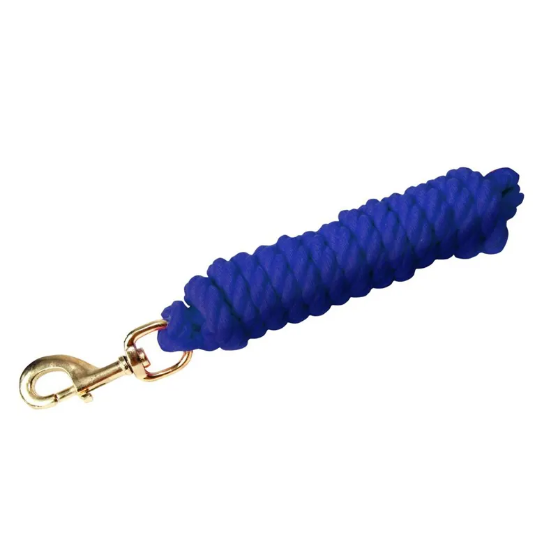 KM Elite Superfine Cotton Lead Rope - Royal Blue-1
