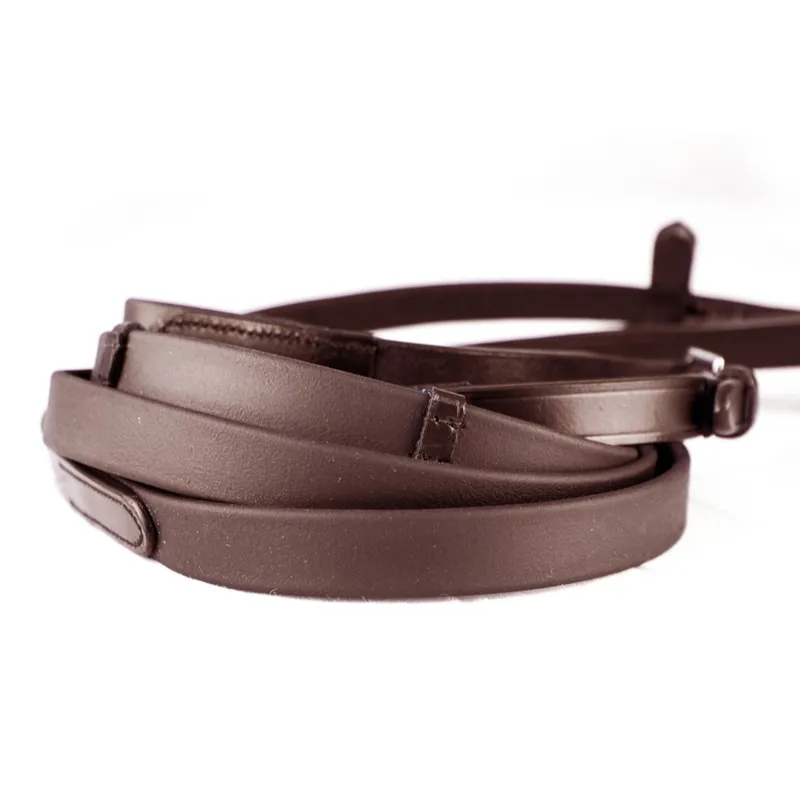 KM Elite Smooth Grip Biothane Reins - Havana