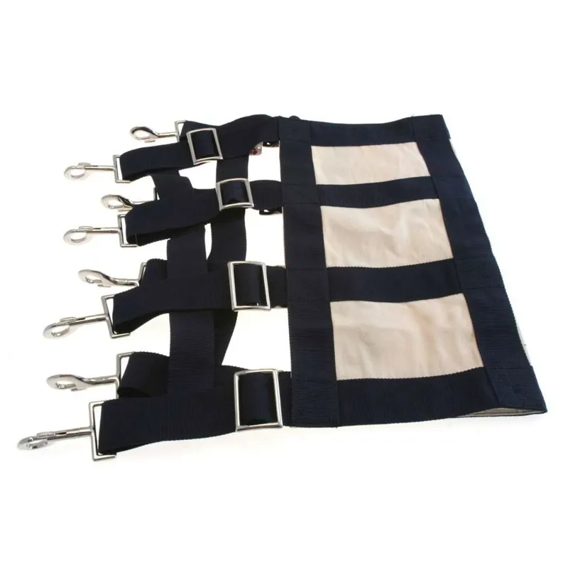 KM Elite Webbing Stall Guard - Navy/Cream-1