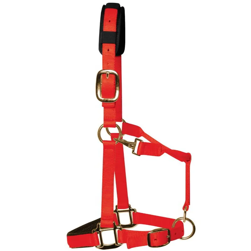 KM Elite Luxury Padded Halter - Red