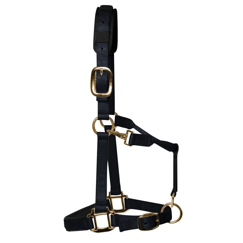 KM Elite Luxury Padded Halter - Black