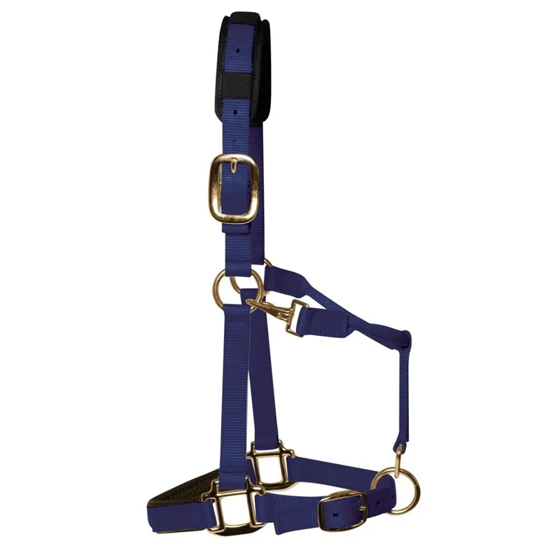 KM Elite Luxury Padded Halter - Navy Blue-1