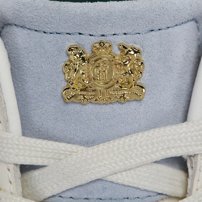 Holland Cooper Knightsbridge Ladies Court Sneakers - White/Smokey Blue-1