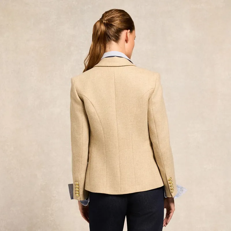 Holland Cooper Knightsbridge Women's Blazer - Oatmeal-3