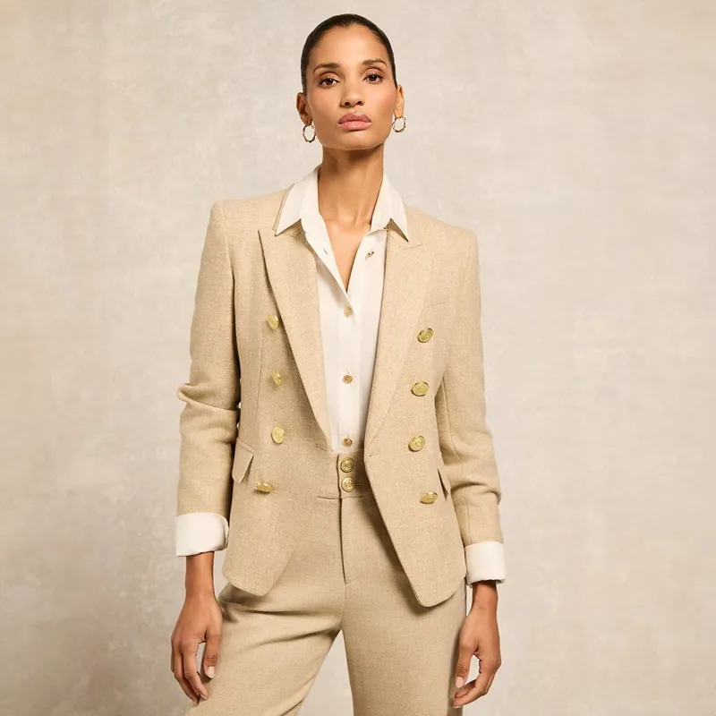 Holland Cooper Knightsbridge Women's Blazer - Oatmeal