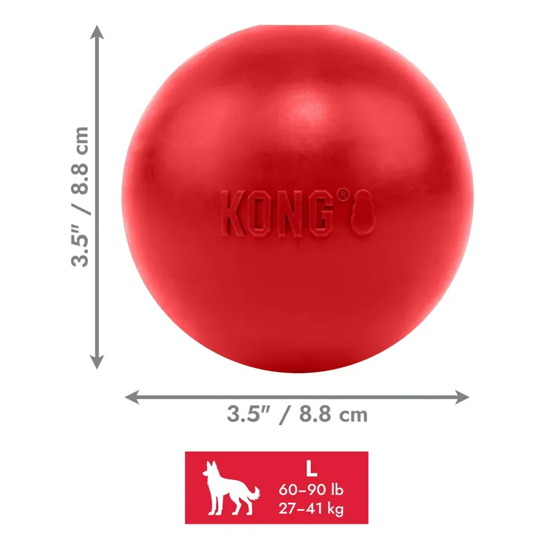KONG Ball with Hole - Red-5