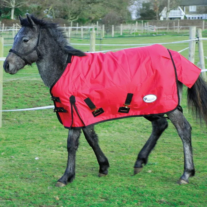 Rhinegold Konig Foal/Small Pony 200g Turnout Blanket - Red