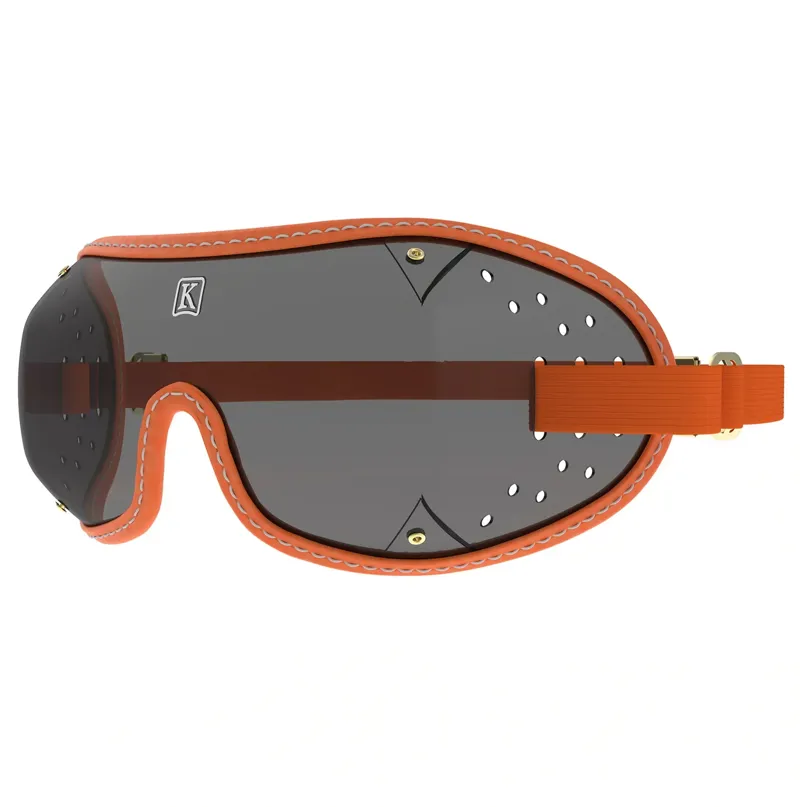 Kroops Triple-Slot Racing Goggles - Orange/Tinted-1