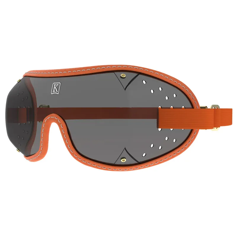Kroops Triple-Slot Racing Goggles - Orange/Tinted