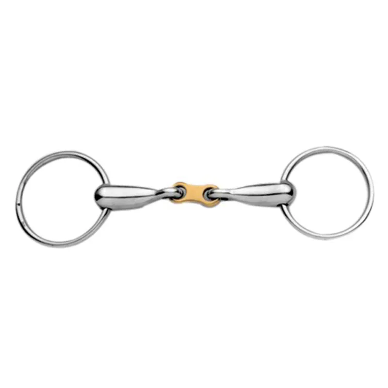 Korsteel Loose Ring Copper French Link Snaffle Bit-1