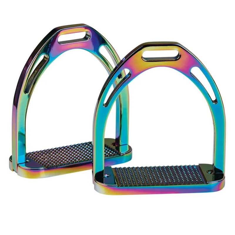 Korsteel Aluminum Stirrup Irons - Rainbow-1
