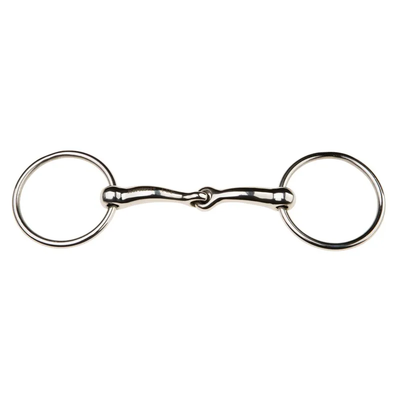 JP Korsteel Stainless Steel Loose Ring Jointed Snaffle Bit