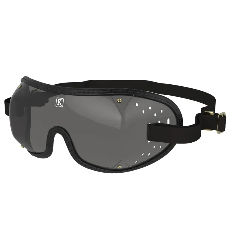 Kroops Triple-Slot Racing Goggles - Black/Tinted