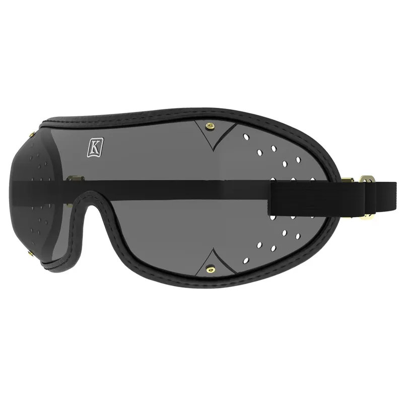 Kroops Triple-Slot Racing Goggles - Black/Tinted-1