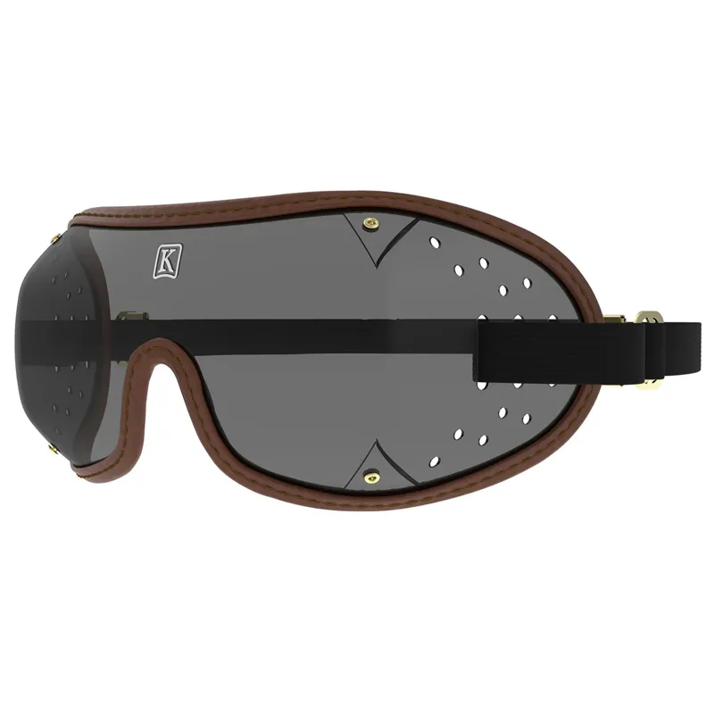 Kroops Triple-Slot Racing Goggles - Brown/Tinted-1