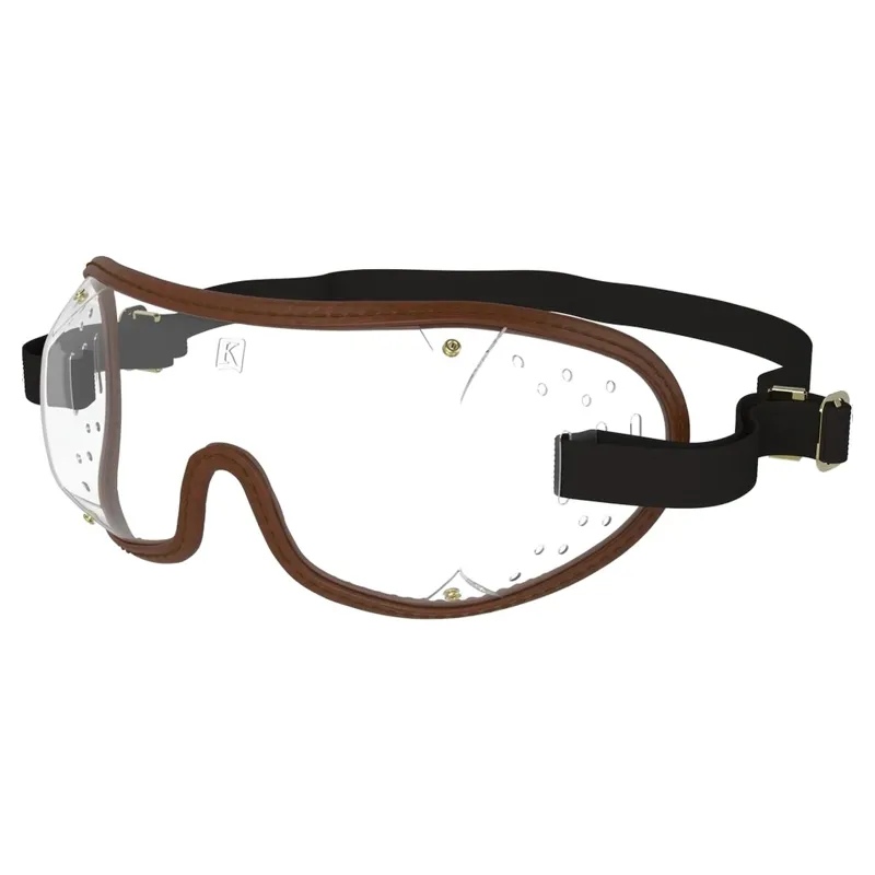 Kroops Triple-Slot Racing Goggles - Brown/Clear