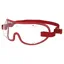 Kroops Triple-Slot Racing Goggles - Red/Clear