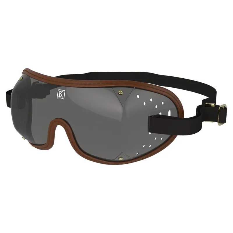 Kroops Triple-Slot Racing Goggles - Brown/Tinted