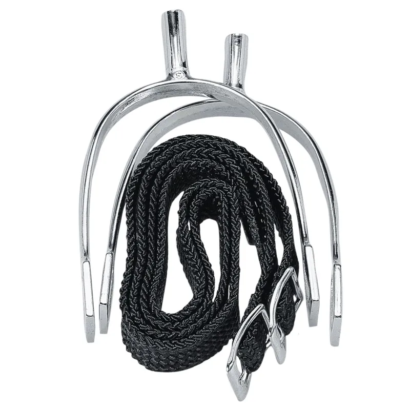 Korsteel Prince of Wales Never Rust Child's Spurs with Straps