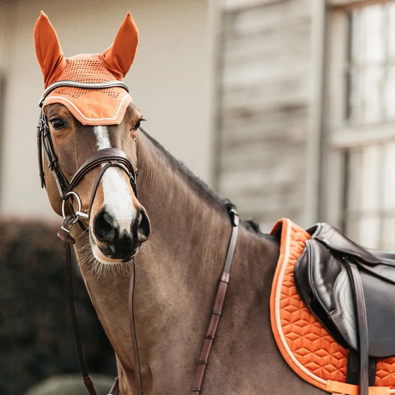 Kentucky Wellington Velvet Fly Bonnet - Orange-2