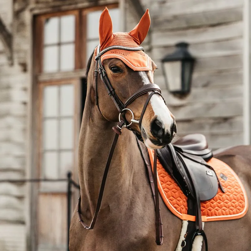 Kentucky Wellington Velvet Fly Bonnet - Orange-3
