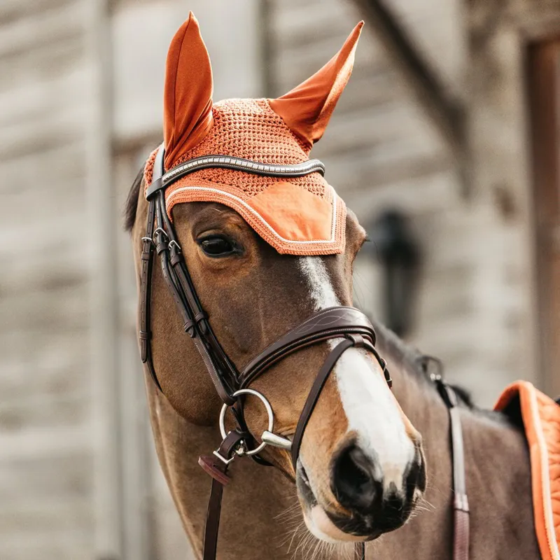 Kentucky Wellington Velvet Fly Bonnet - Orange-1