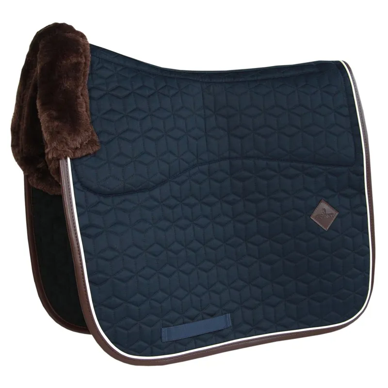 Kentucky Skin Friendly Star Quilting Dressage Saddle Pad - Navy