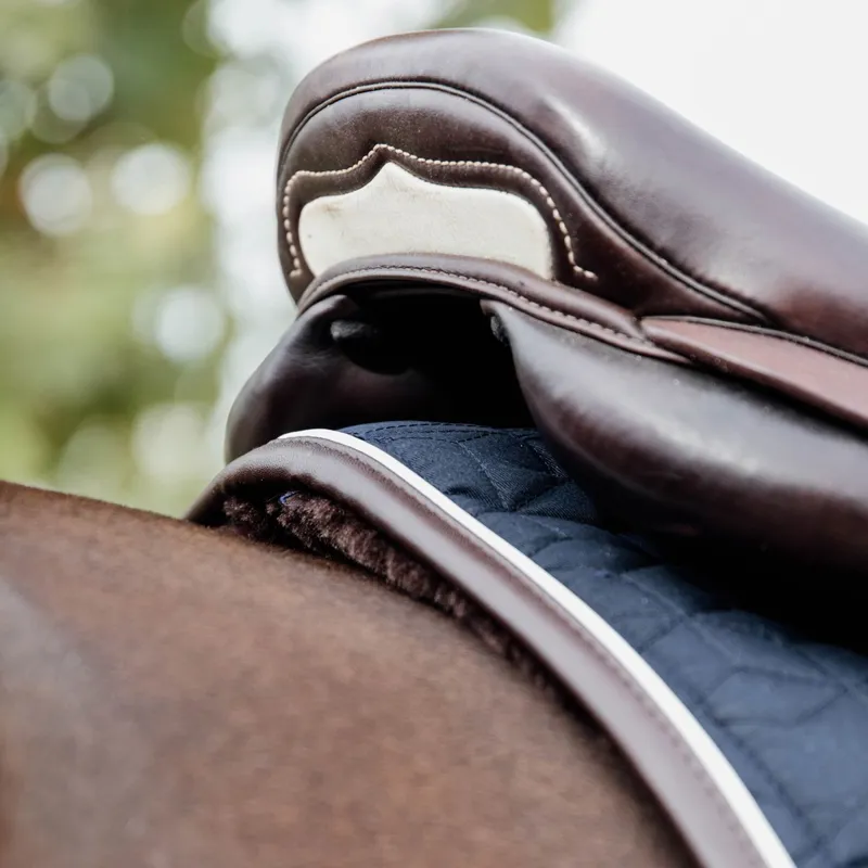 Kentucky Skin Friendly Star Quilting Dressage Saddle Pad - Navy-2