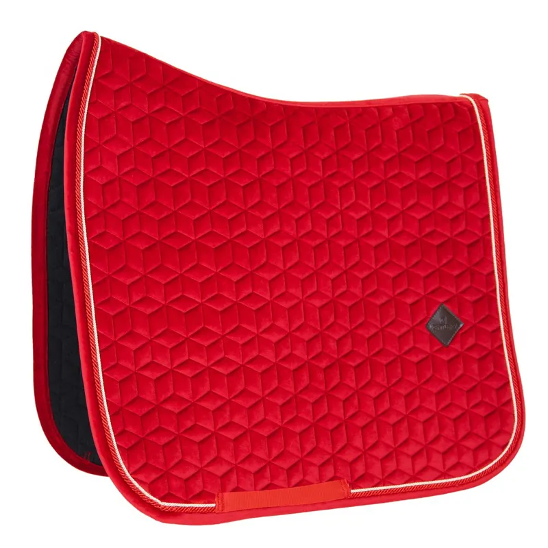 Kentucky Velvet Dressage Saddle Pad - Red