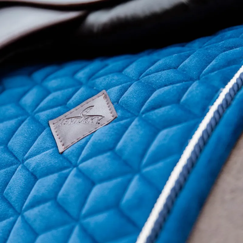 Kentucky Velvet Jumping Saddle Pad - Navy-4
