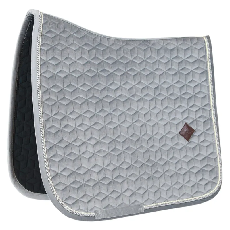 Kentucky Velvet Dressage Saddle Pad - Grey