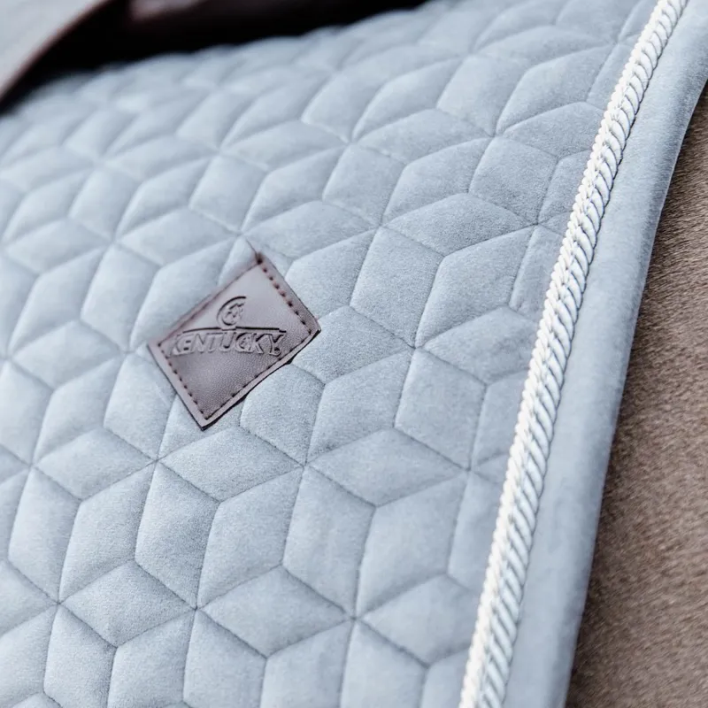 Kentucky Velvet Dressage Saddle Pad - Grey-3