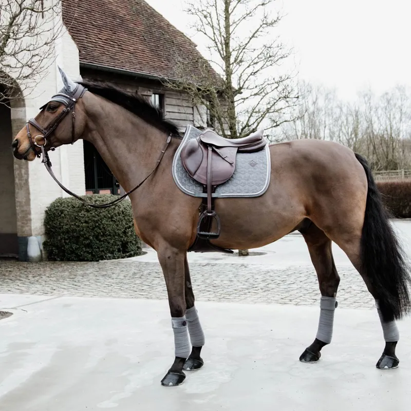 Kentucky Velvet Jumping Saddle Pad - Grey-2