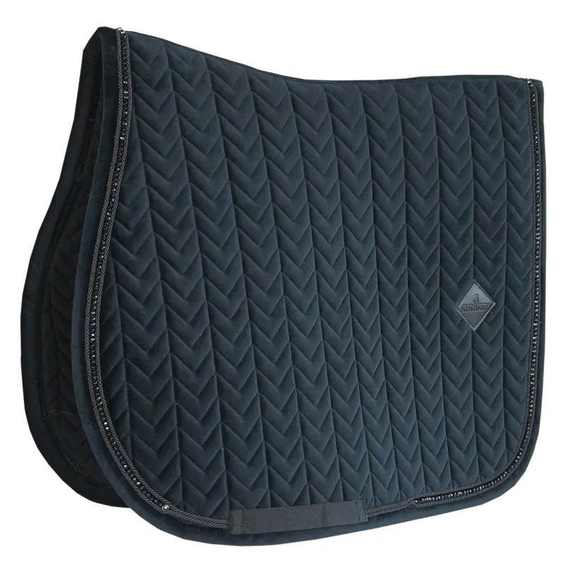 Kentucky Velvet Pearls Saddle Pad - Black