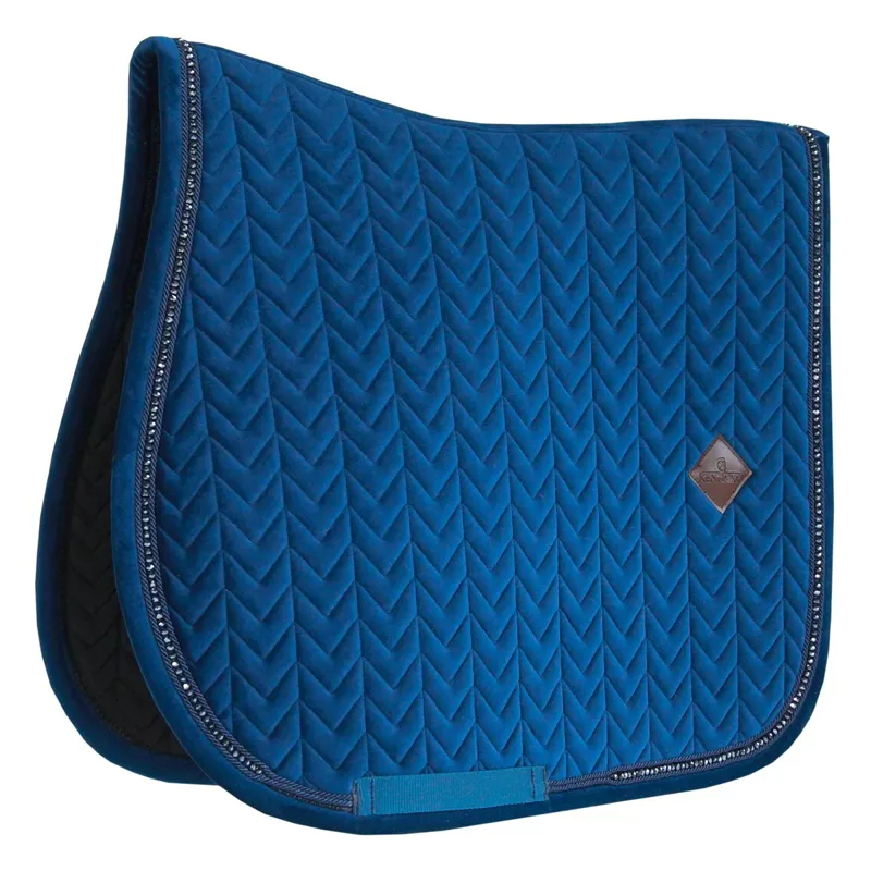 Kentucky Velvet Pearls Saddle Pad - Navy