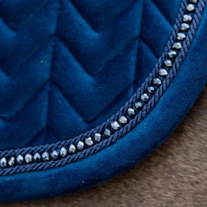 Kentucky Velvet Pearls Saddle Pad - Navy-3