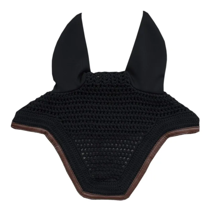Kentucky Wellington Leather Trim Fly Bonnet - Black