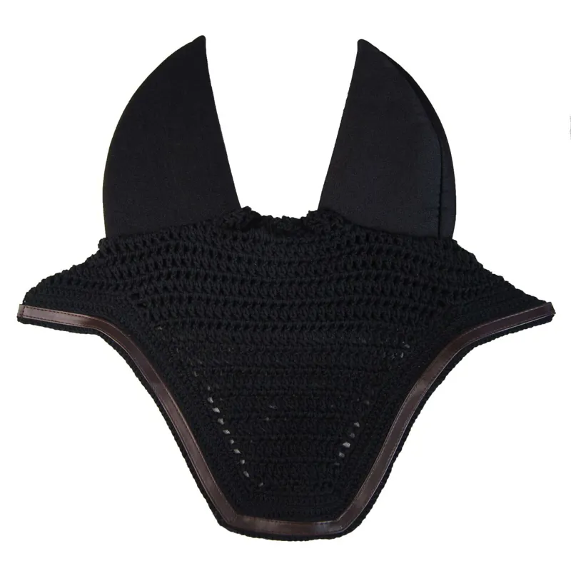 Kentucky Wellington Leather Trim Soundless Fly Bonnet - Black
