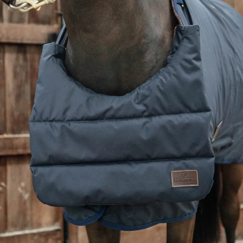 Kentucky Waterproof Blanket Bib - Navy-2