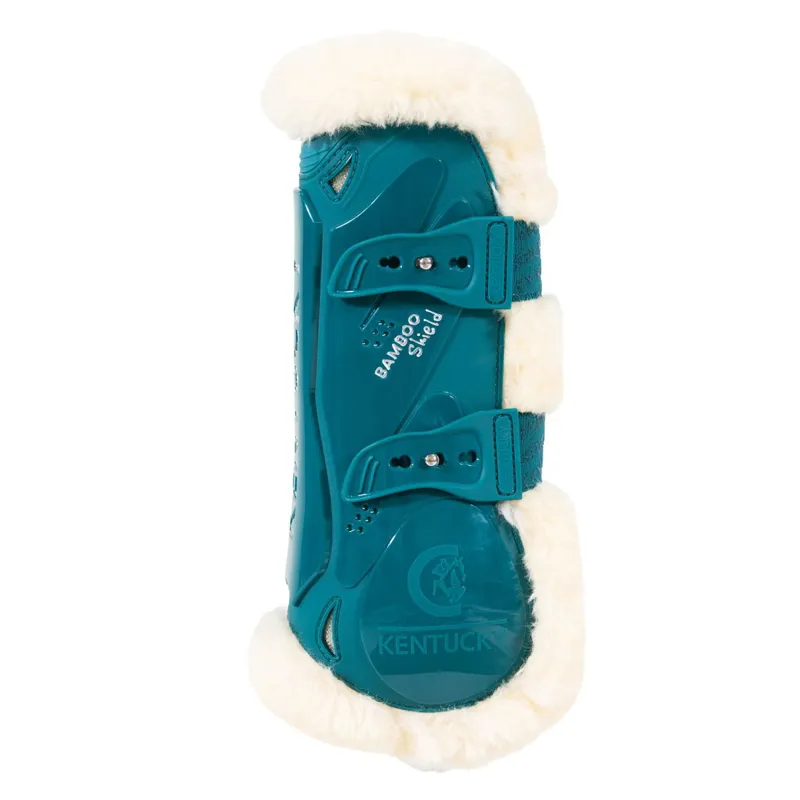 Kentucky Bamboo Shield Vegan Sheepskin Tendon Boots - Emerald-1