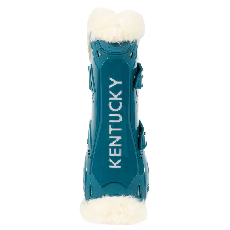 Kentucky Bamboo Shield Vegan Sheepskin Tendon Boots - Emerald-2