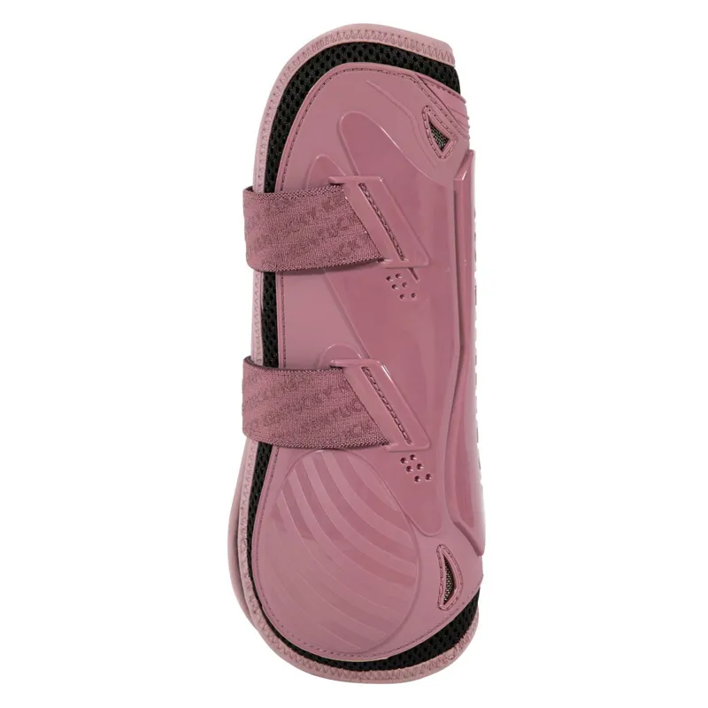 Kentucky Bamboo Shield Tendon Boots with Elastic Straps - Old Rose-2