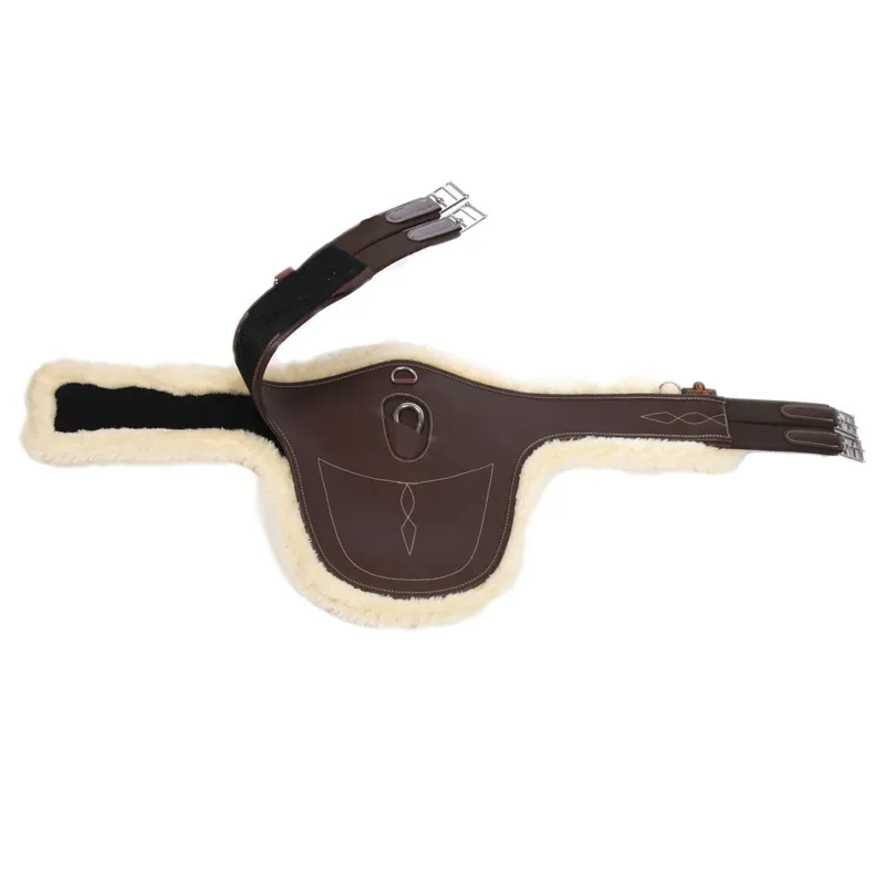 Kentucky Sheepskin Stud Girth - Brown/Natural-2