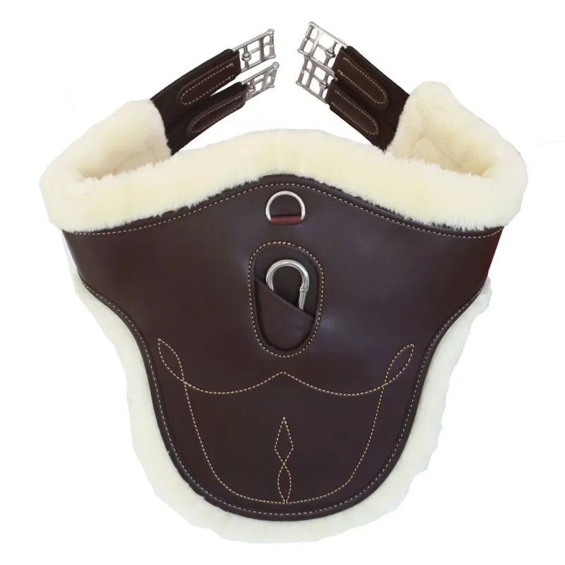 Kentucky Sheepskin Stud Girth - Brown/Natural