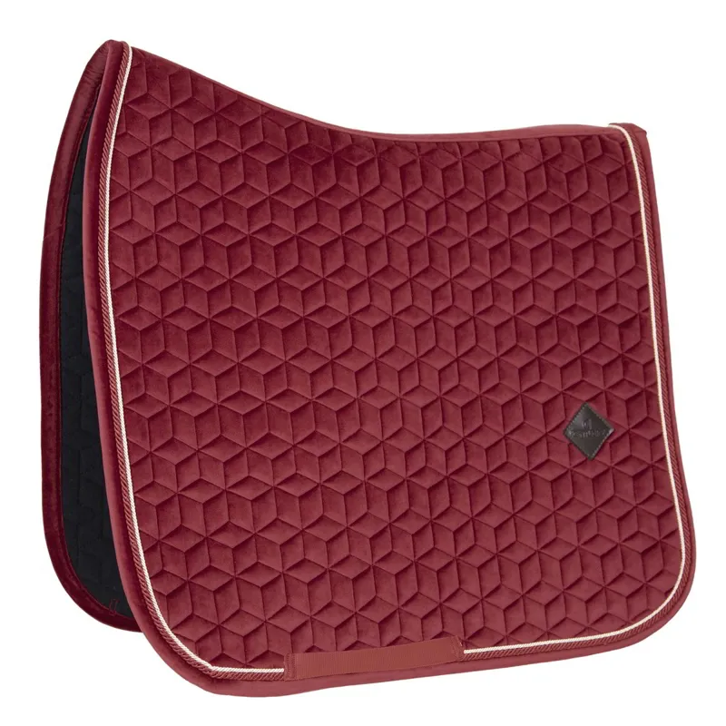 Kentucky Velvet Dressage Saddle Pad - Bordeaux
