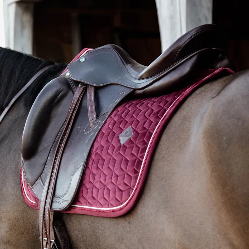 Kentucky Velvet Dressage Saddle Pad - Bordeaux-2
