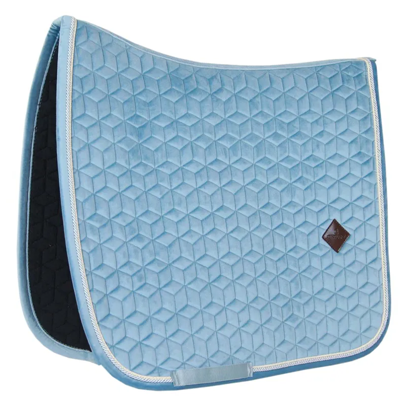 Kentucky Velvet Dressage Saddle Pad - Light Blue