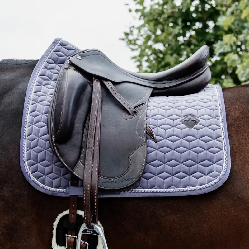 Kentucky Velvet Dressage Saddle Pad - Purple-1