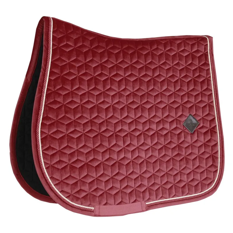 Kentucky Velvet Jumping Saddle Pad - Bordeaux